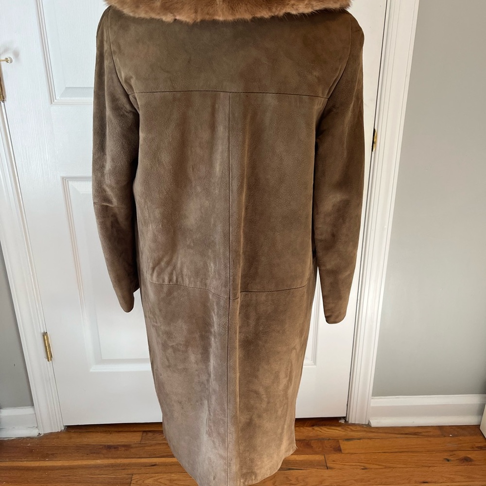 Vintage long brown coat - no tags estimating a Small size - Picture 4 of 8